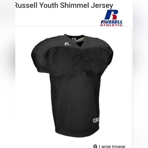 NWOT Russell Authentic Youth Belt Length Football Jersey with Elastic Sl… - Picture 7 of 9